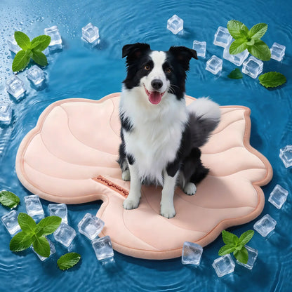 Eco-Friendly Gel-Free Cooling Mat for Large Dogs - Durable, Portable, and Machine-Washable Bed for Crate, Camping, and Outdoor Use