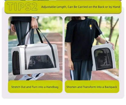 Zoravellion Detachable Pet Stroller Foldable Indoor & Outdoor Travel for Small Dogs & Cats Pet Wagon with Storage Basket & Cup Holder Breathable Mesh Lightweight Travel Carrier Waterproof Storage Basket