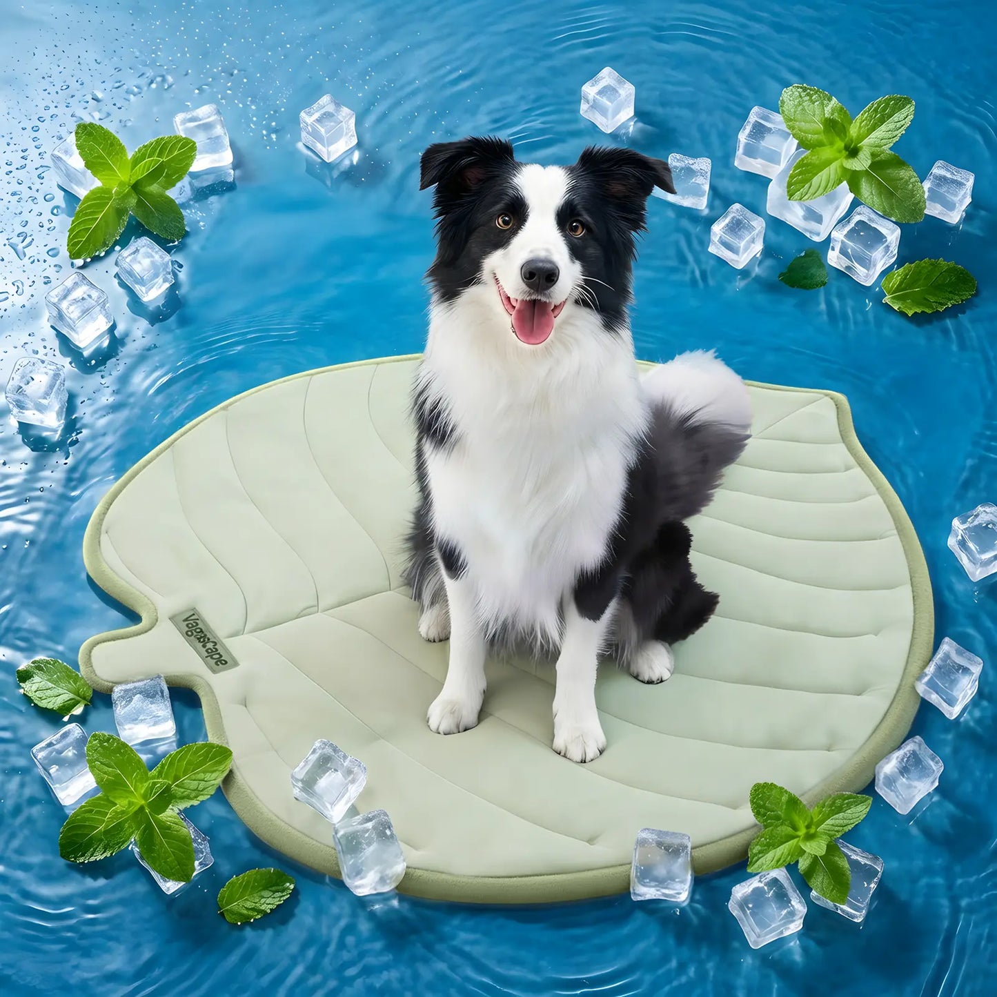 Eco-Friendly Gel-Free Cooling Mat for Large Dogs - Durable, Portable, and Machine-Washable Bed for Crate, Camping, and Outdoor Use