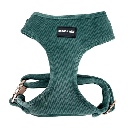 Moss Adjustable Corduroy Dog Harness