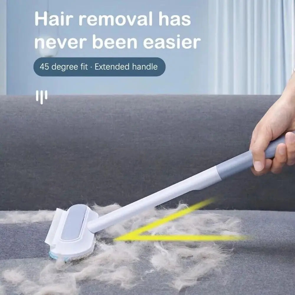 Long Handle Pet Hair Removal Brush - Multifunctional Deshedding Tool for Carpet, Sofa, and Couch (1 Count/2 Counts)
