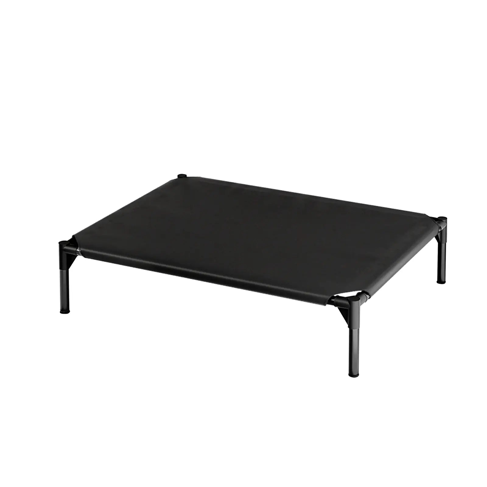 Elevated Dog Bed - Breathable and Chew-Proof Cooling Cot for Large Dogs, Ideal for Indoor, Outdoor, and Camping Use, Features Washable Mesh and Anti-Slip Feet, Durable and Comfortable Design in Black